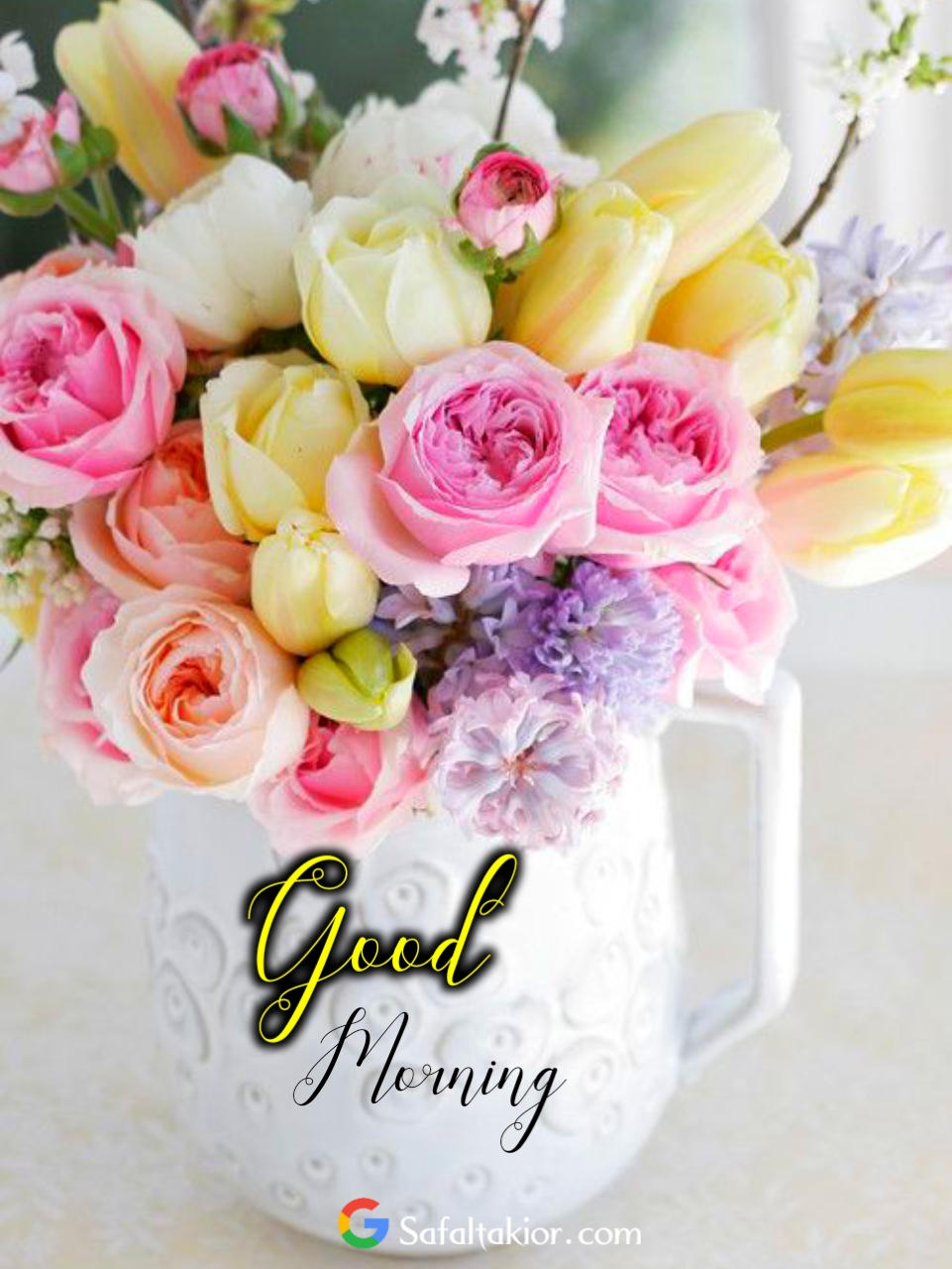 good morning images for flower