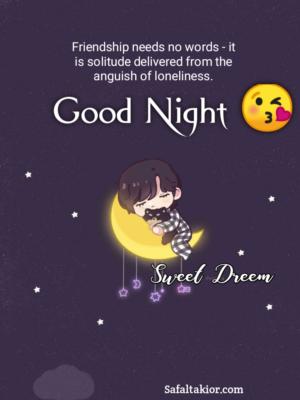 sweet good night message images