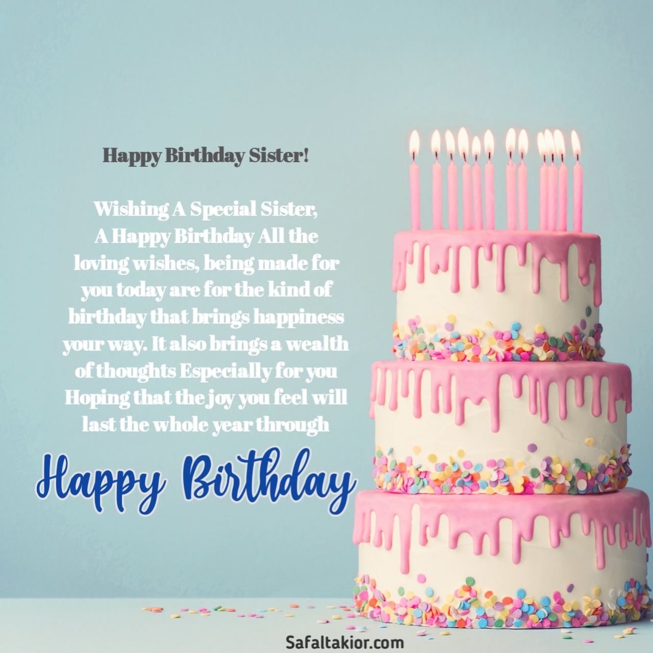 best happy birthday wishes for sister